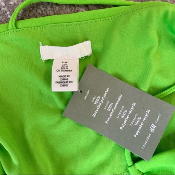 H&M Asymmetric Cut Out Dress, NWOT Size L - Picture 3 of 4